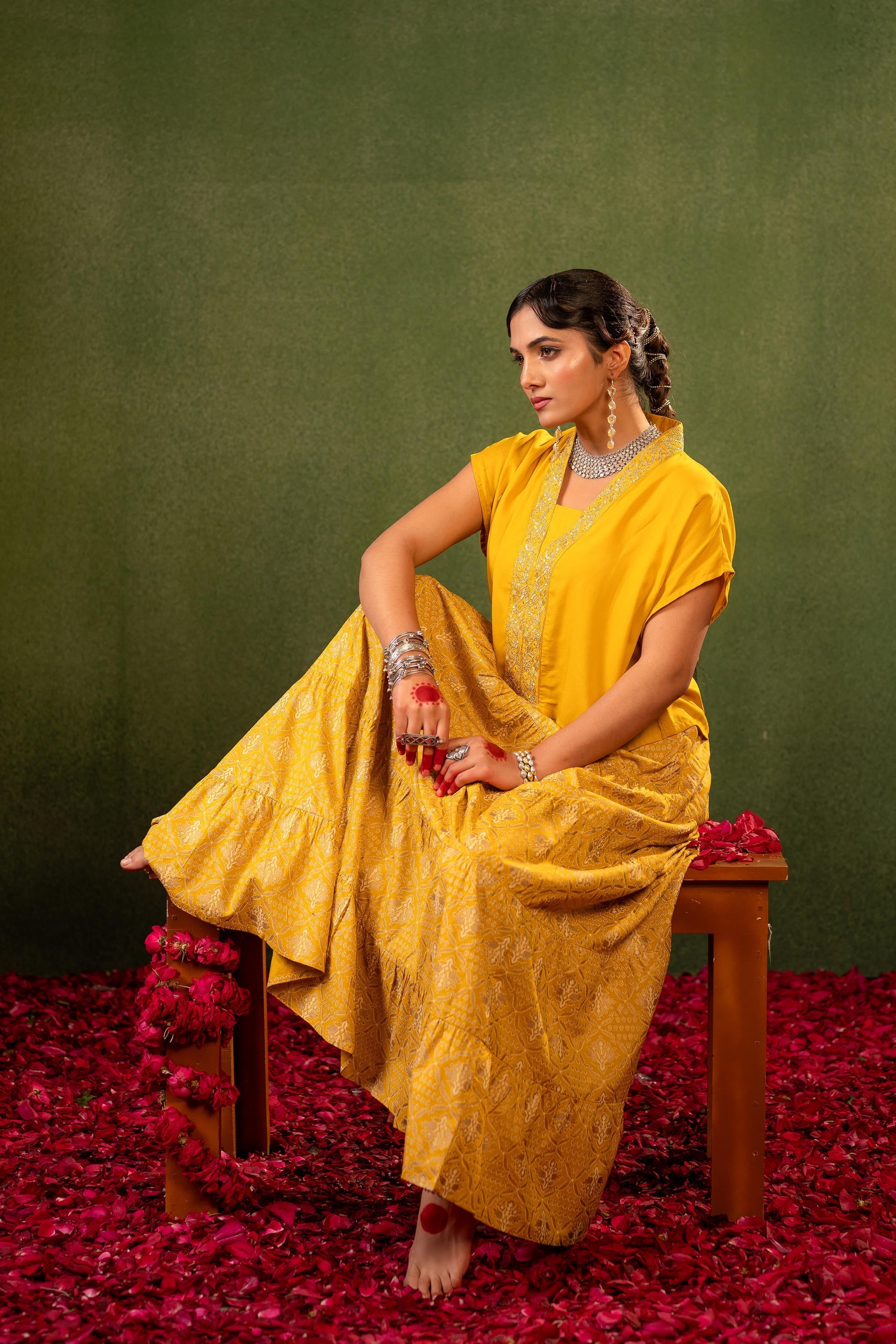Juniper Virasat Printed Skirt Set