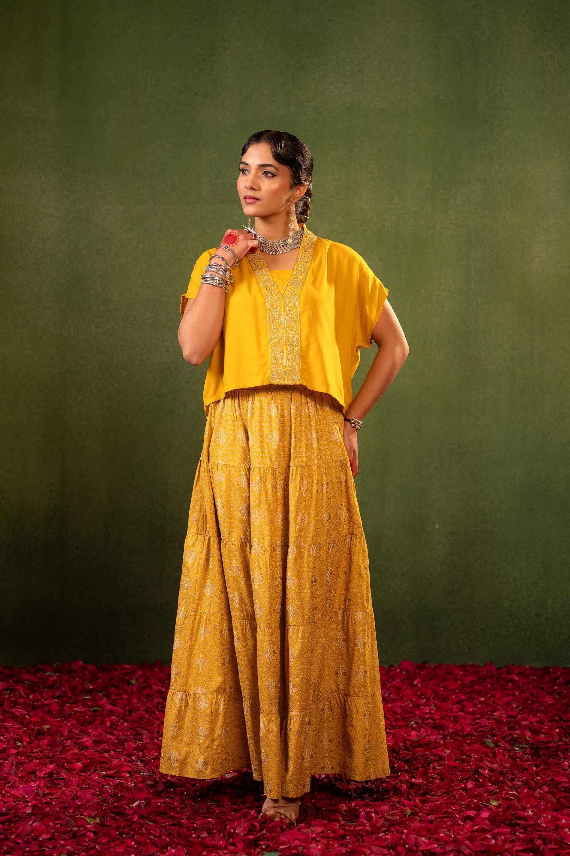 Juniper Virasat Printed Skirt Set