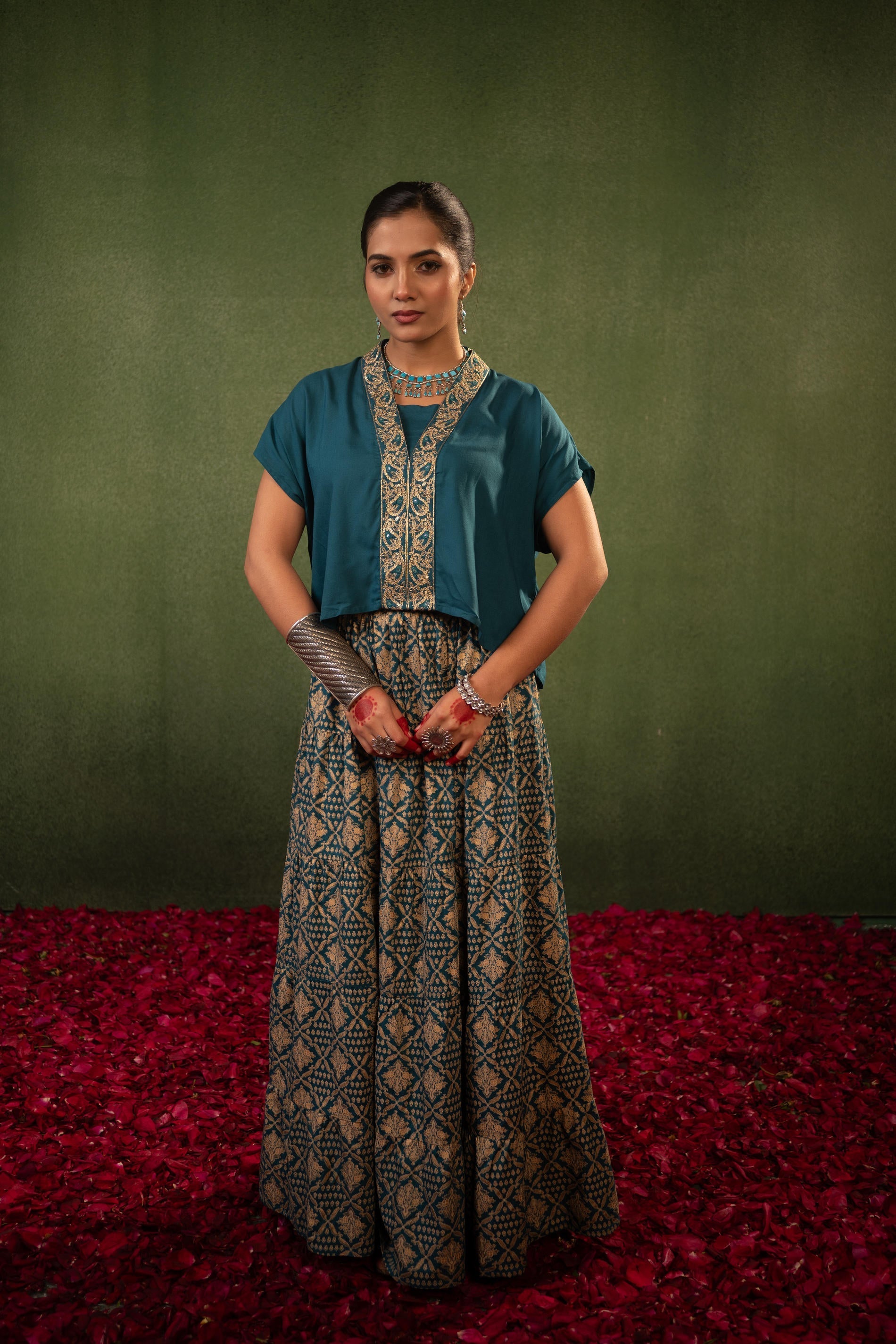 Juniper Virasat Printed Skirt Set