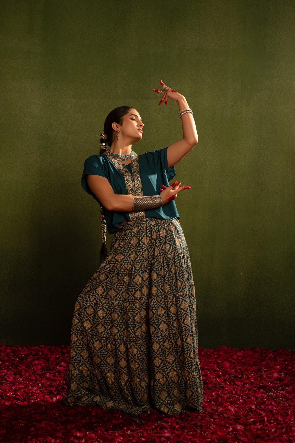 Juniper Virasat Printed Skirt Set