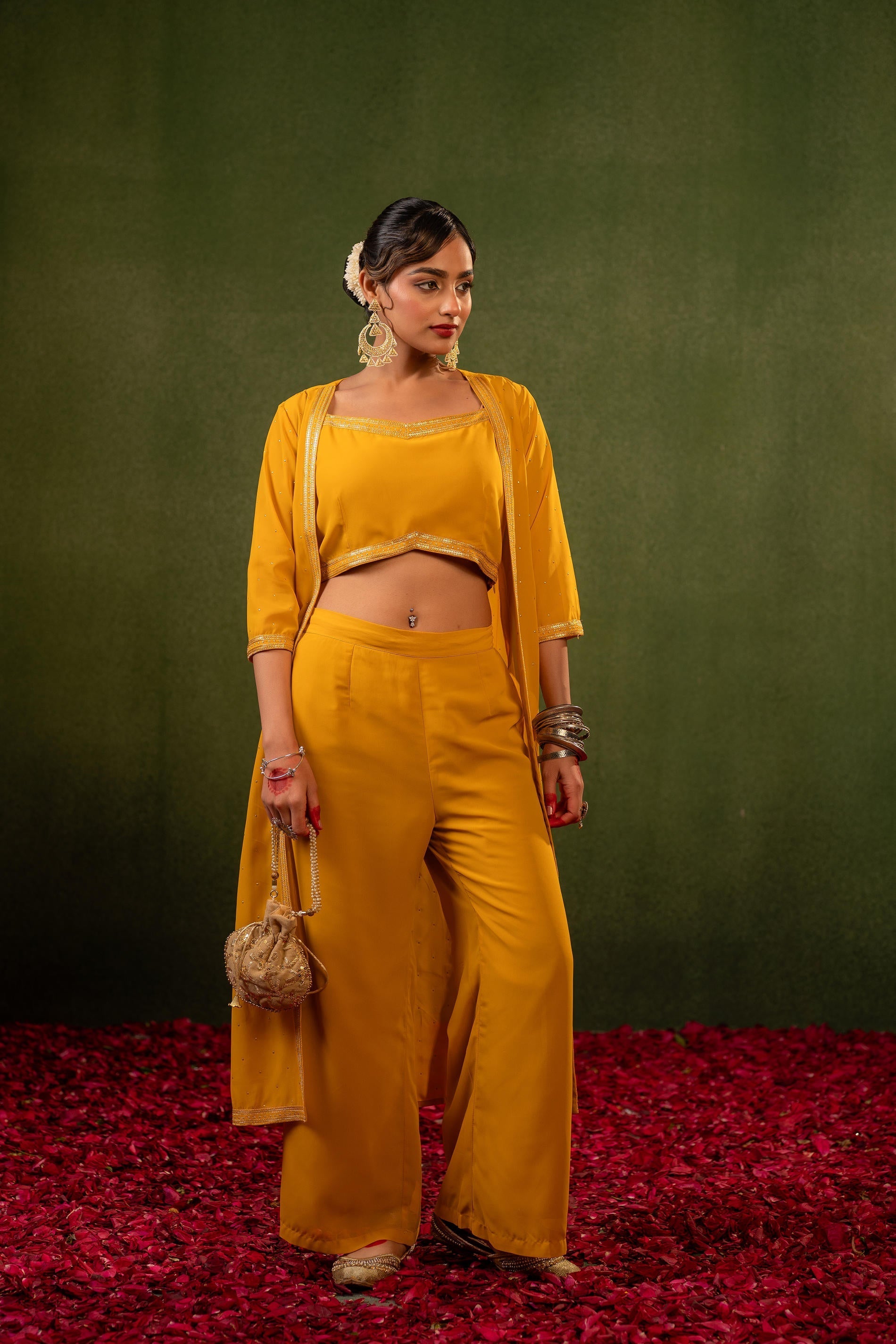 Juniper Mustard Aura Co-Ord Set