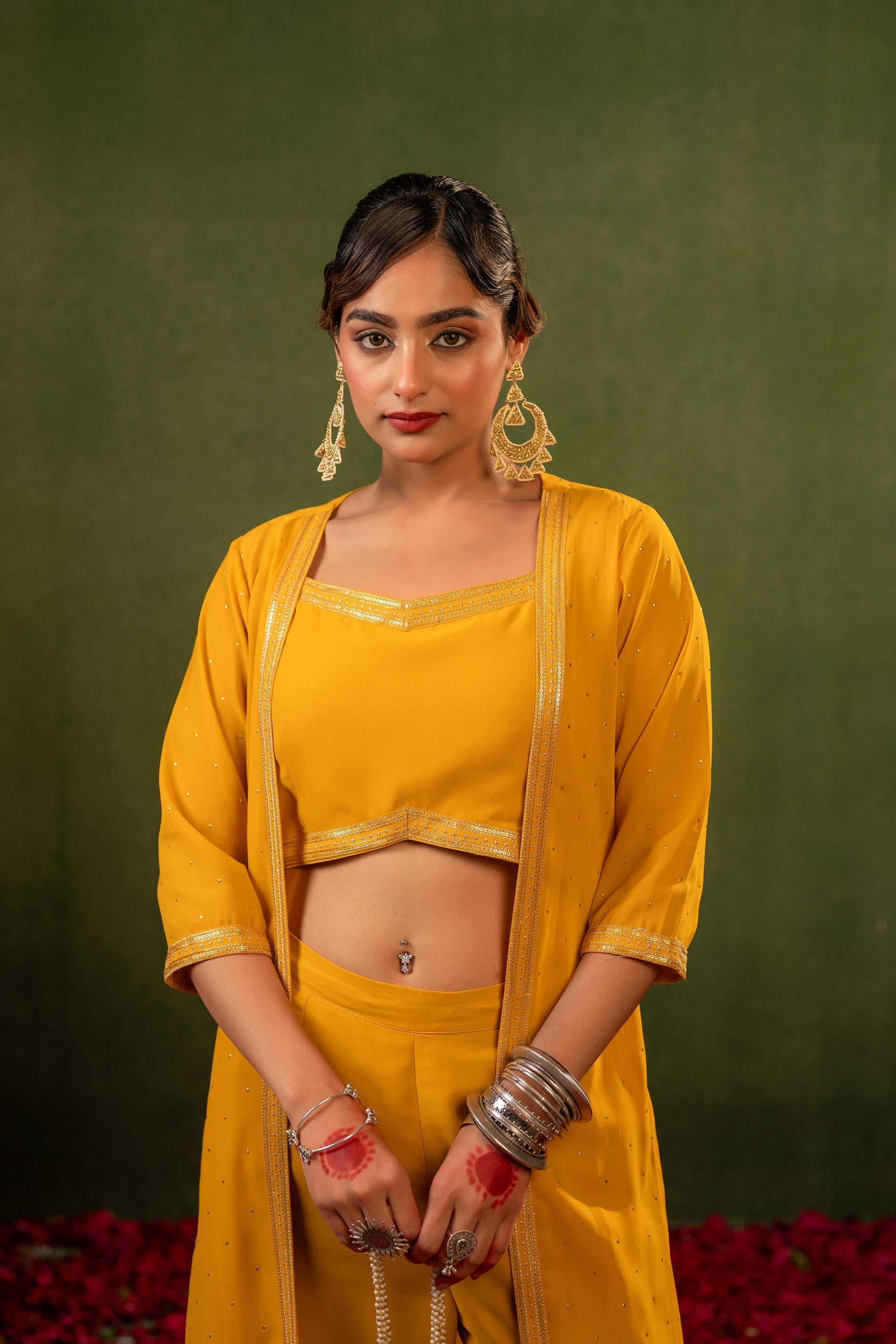 Juniper Mustard Aura Co-Ord Set