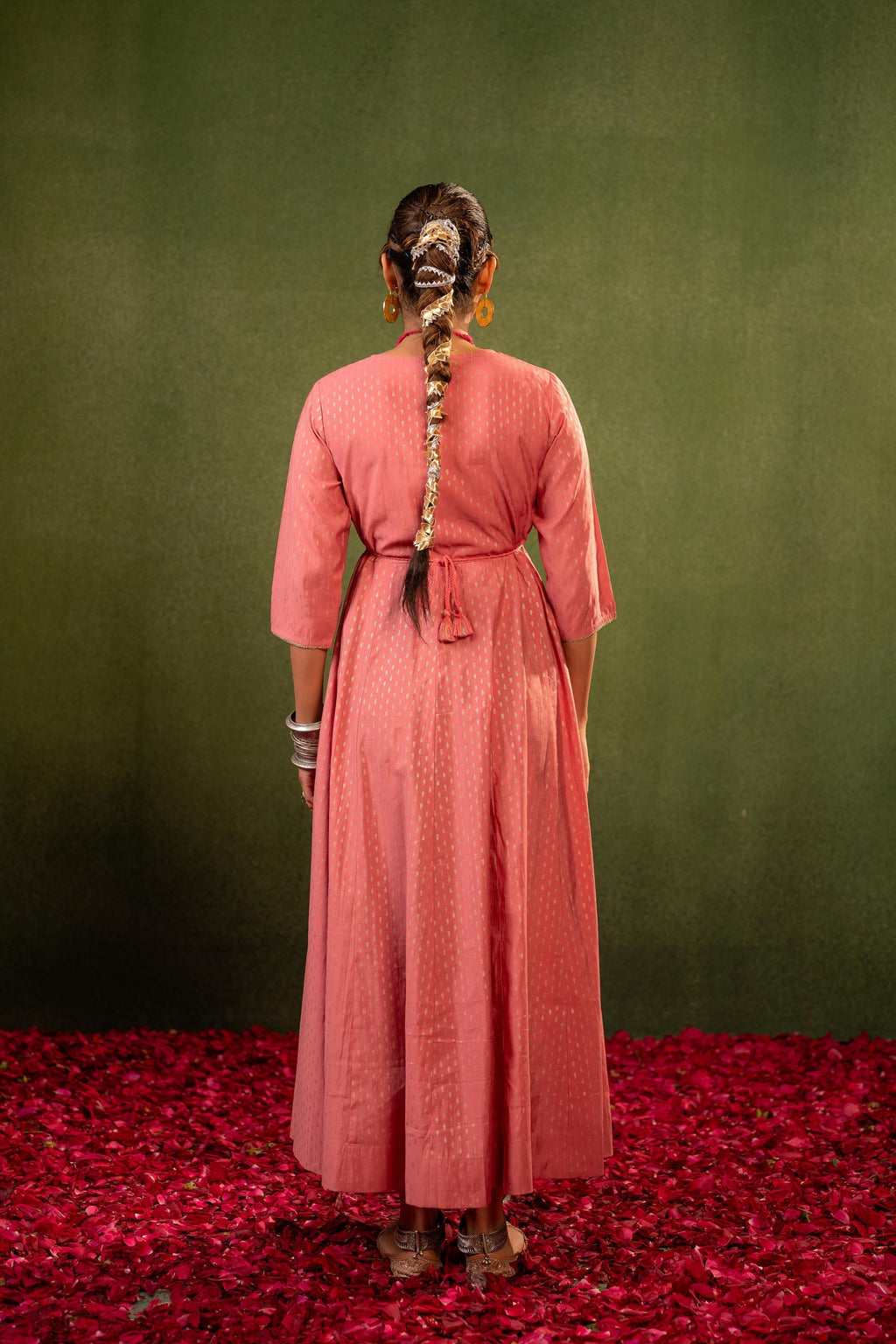 Juniper Gulnaar Riwaayat Pink Anarkali Dress