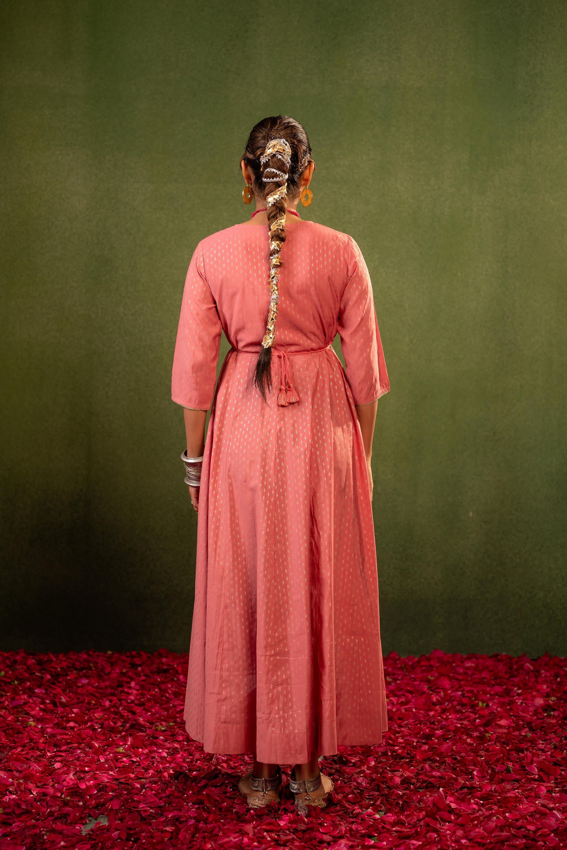 Juniper Gulnaar Riwaayat Pink Anarkali Dress