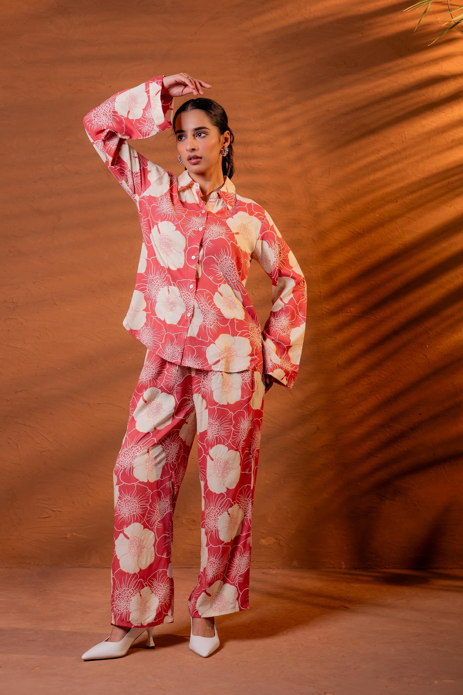Juniper Women Relaxed Fit Floral Printed Co-Ord Set