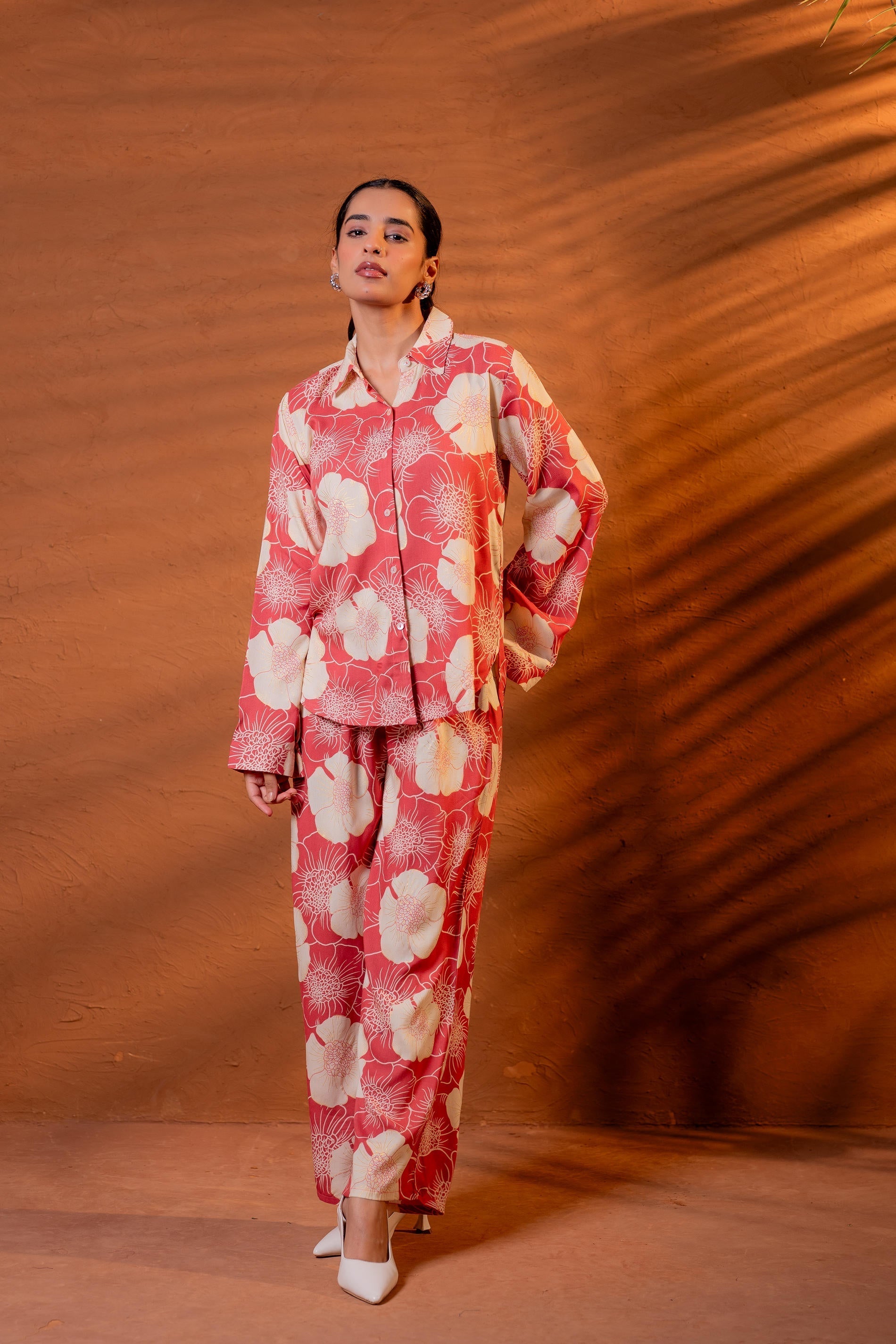 Juniper Women Relaxed Fit Floral Printed Co-Ord Set