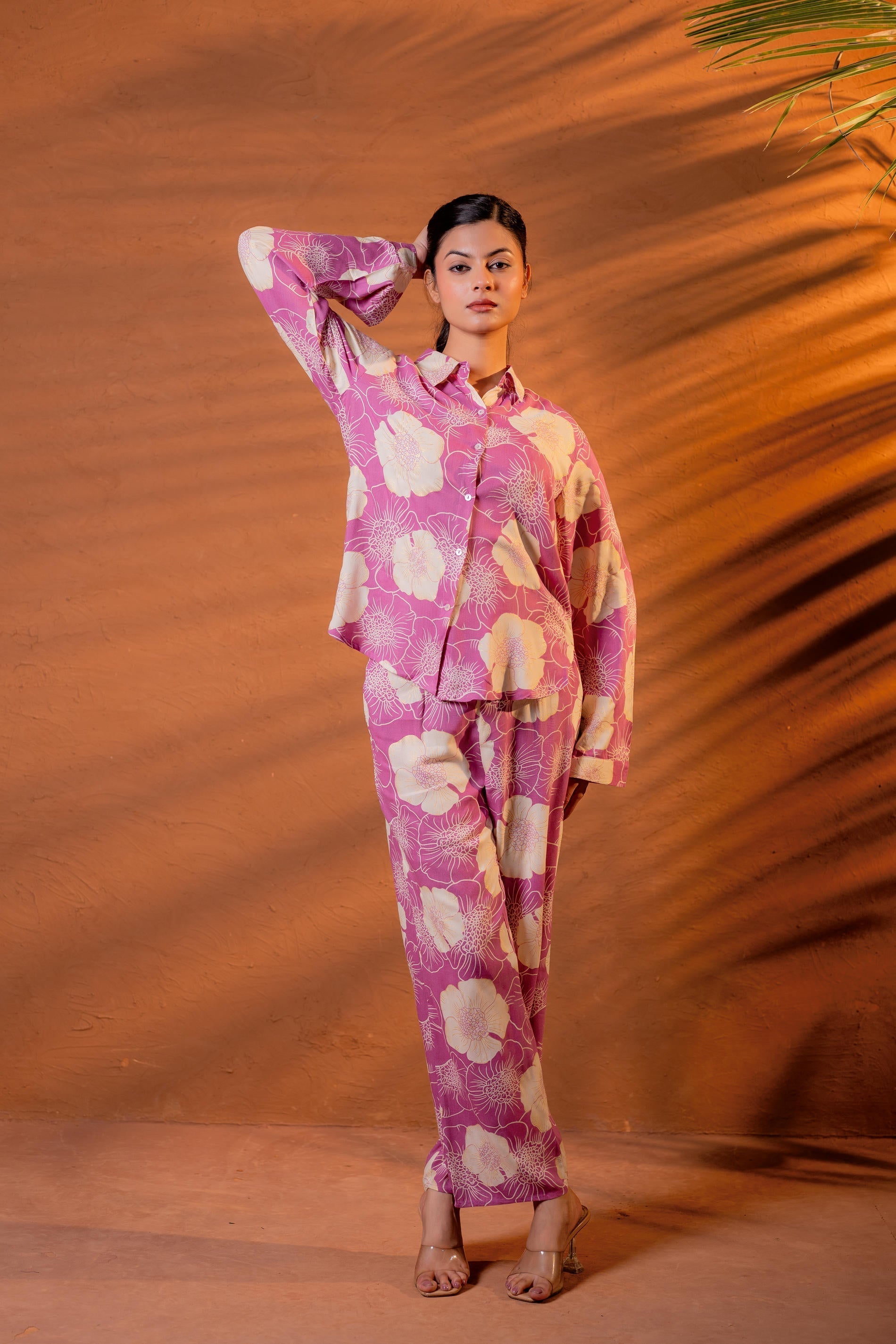 Juniper Women Relaxed Fit Floral Printed Co-Ord Set