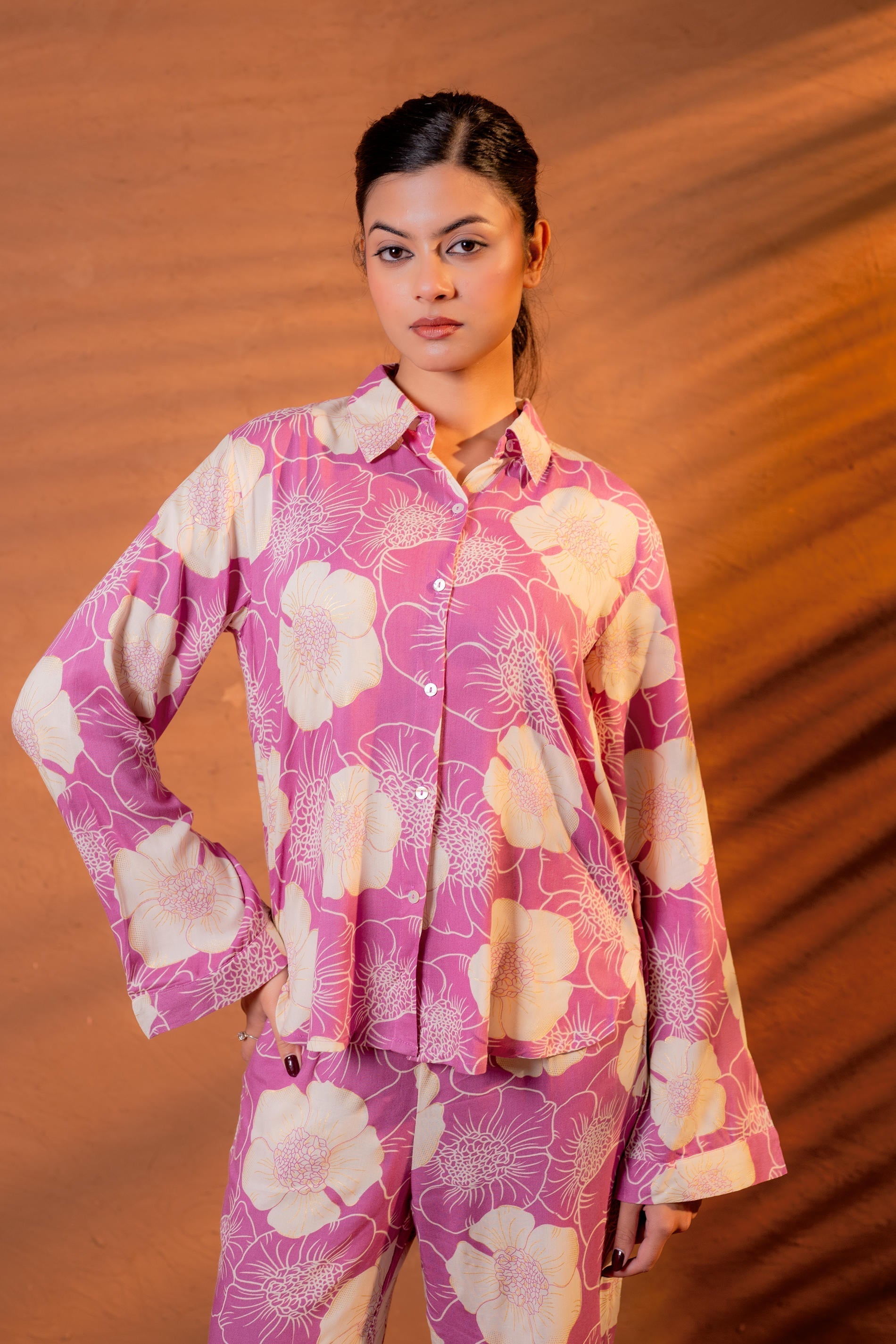 Juniper Women Relaxed Fit Floral Printed Co-Ord Set