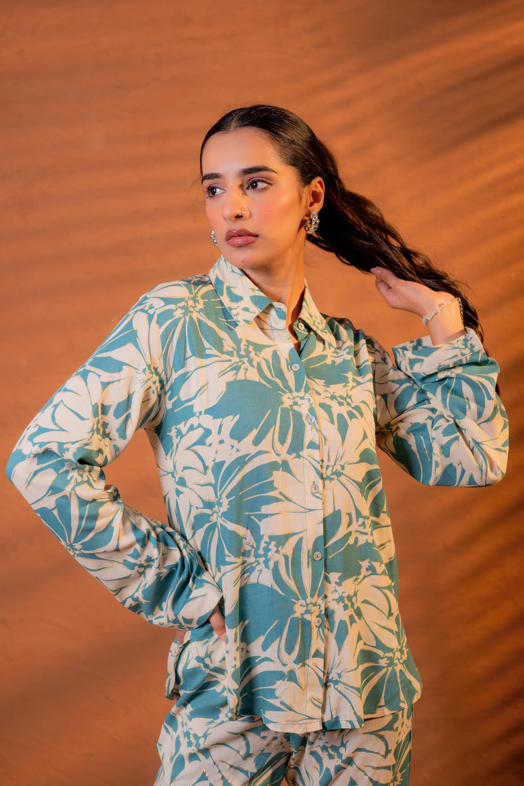 Juniper Women Relaxed Fit Floral Printed Co-Ord Set