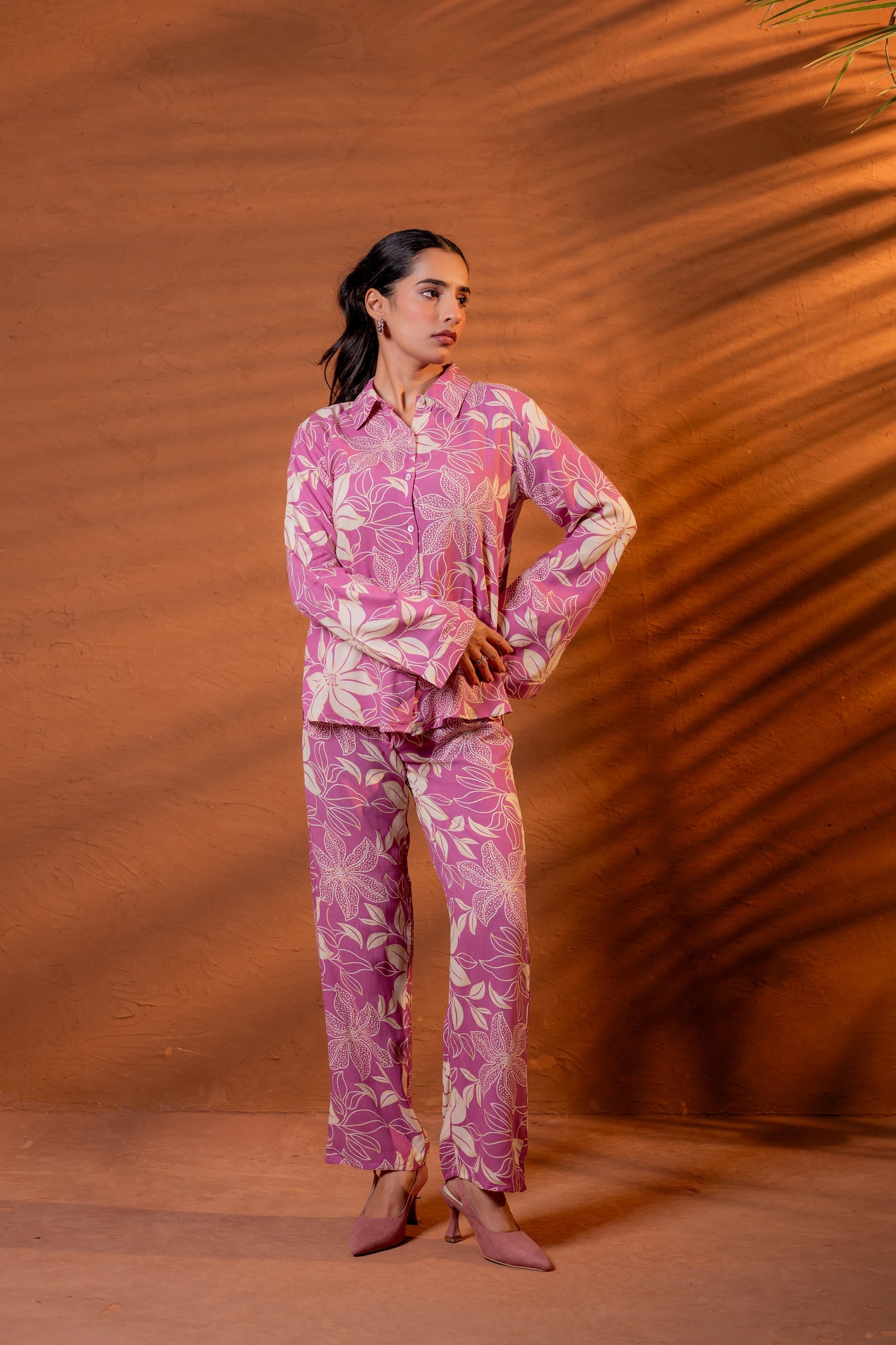 Juniper Women Relaxed Fit Floral Printed Co-Ord Set