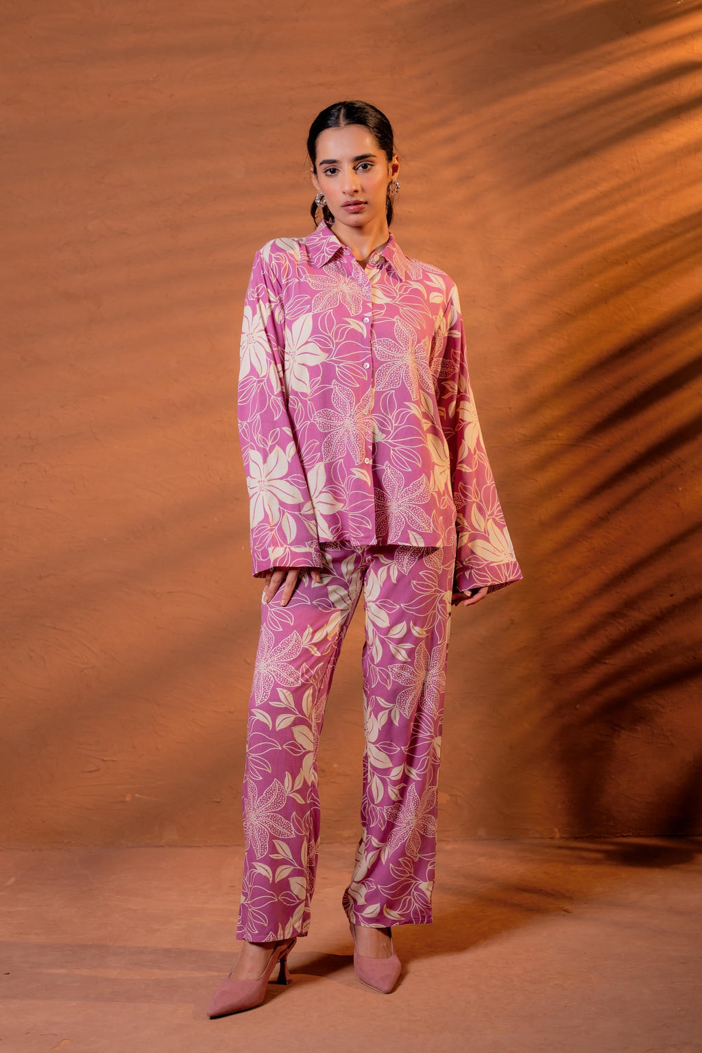 Juniper Women Relaxed Fit Floral Printed Co-Ord Set