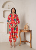 Juniper Floral Printed Straight Kurta Set