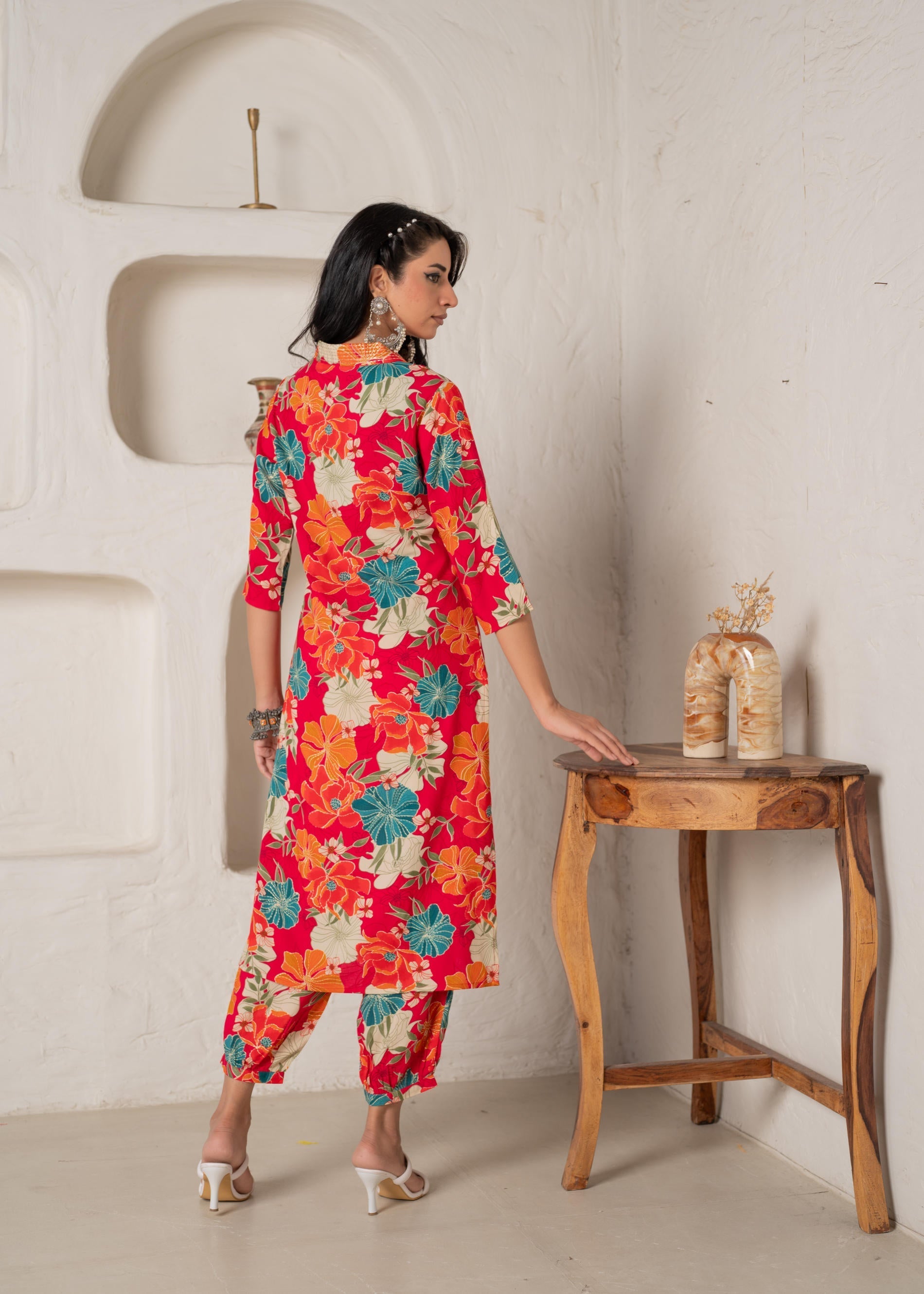 Juniper Floral Printed Straight Kurta Set