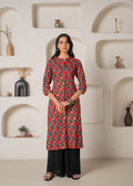 Juniper Geometric Printed Straight Kurta