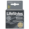 LifeStyles Ultra Sensitive Condoms, Flared Shape for Enhanced Sensitivity