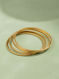 NVR Women Set of 4 Gold Plated Handcrafted Bangle
