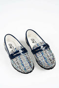 Tiny Bugs Boys Printed Slip Ons Loafers - Blue