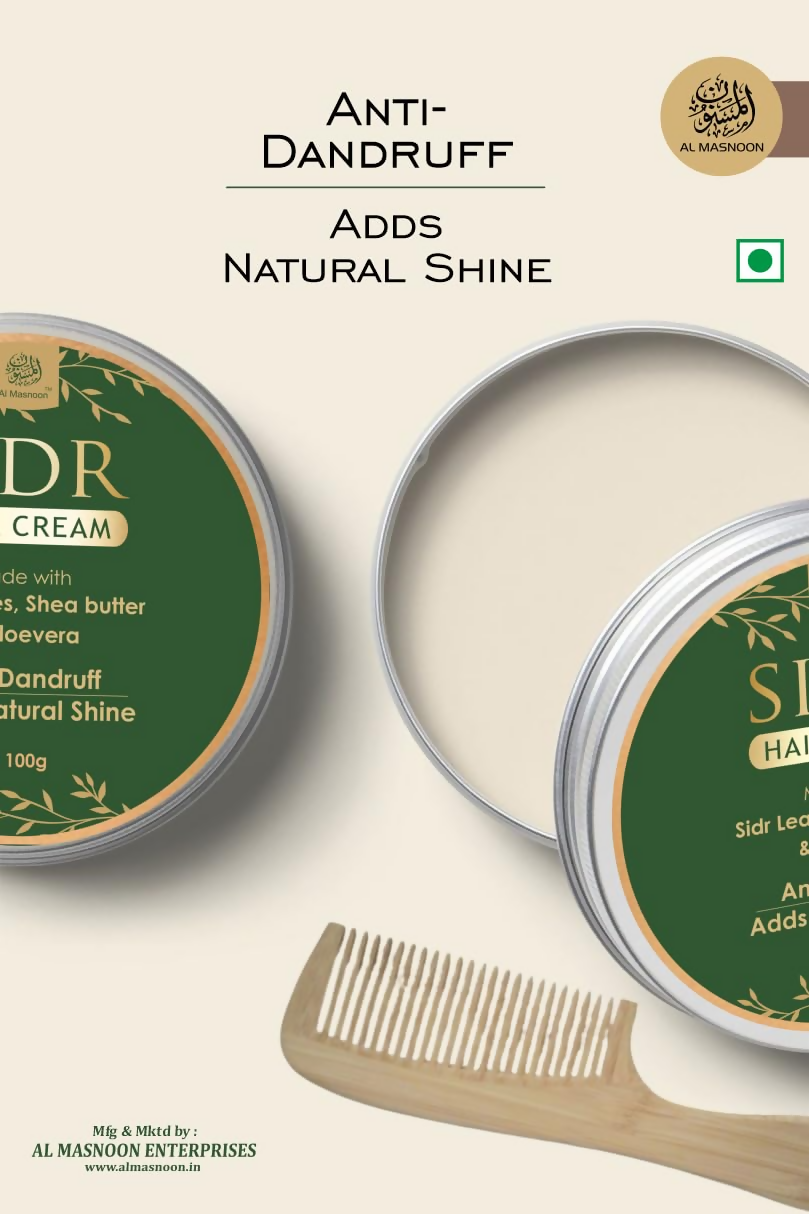 Al Masnoon Sidr Hair Cream Herbal Anti-Dandruff Cream