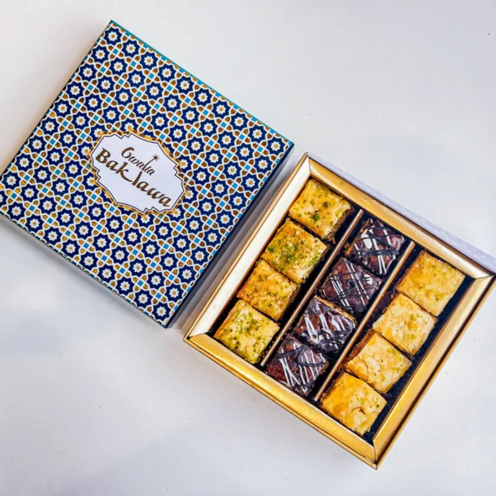 Gwalia Sweets Assorted Square Baklawa Box
