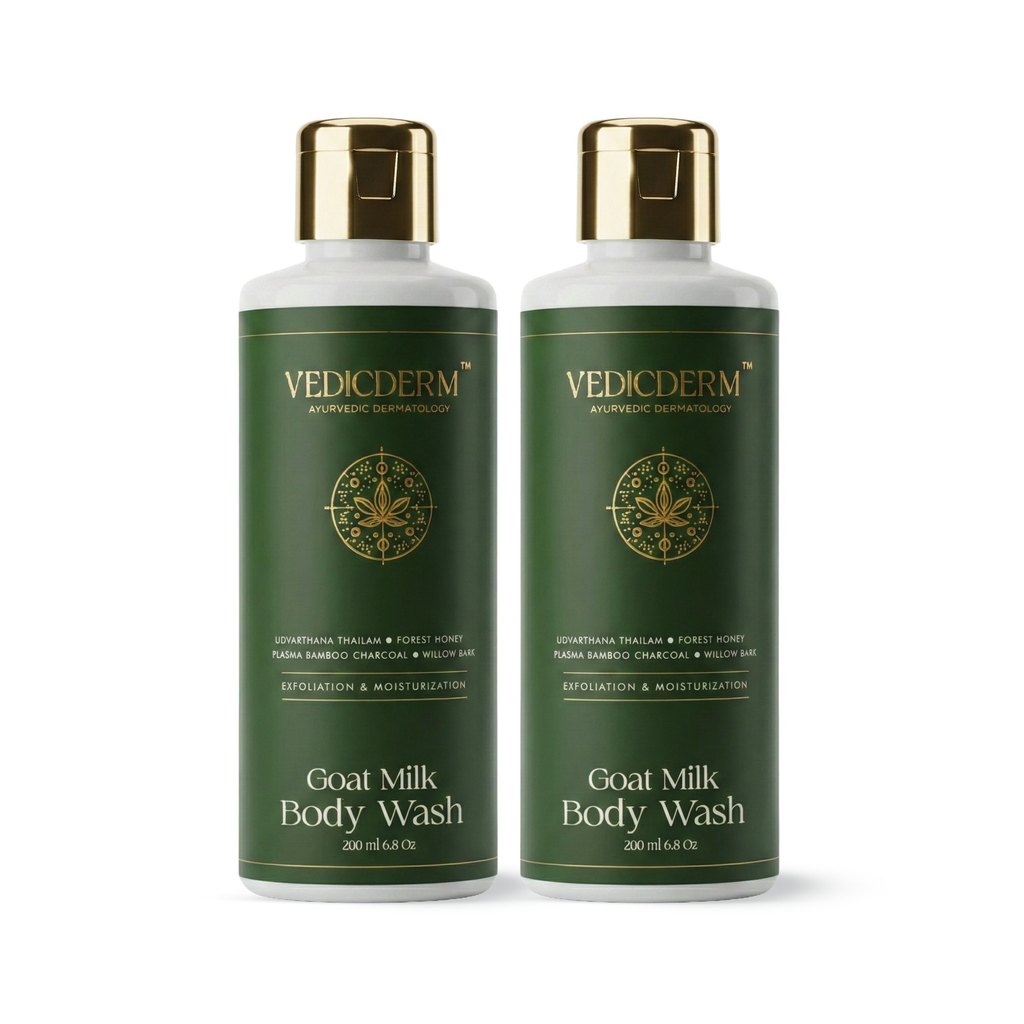 VedicDerm Goat Milk Hydrating Body Wash for Sensitive Skin