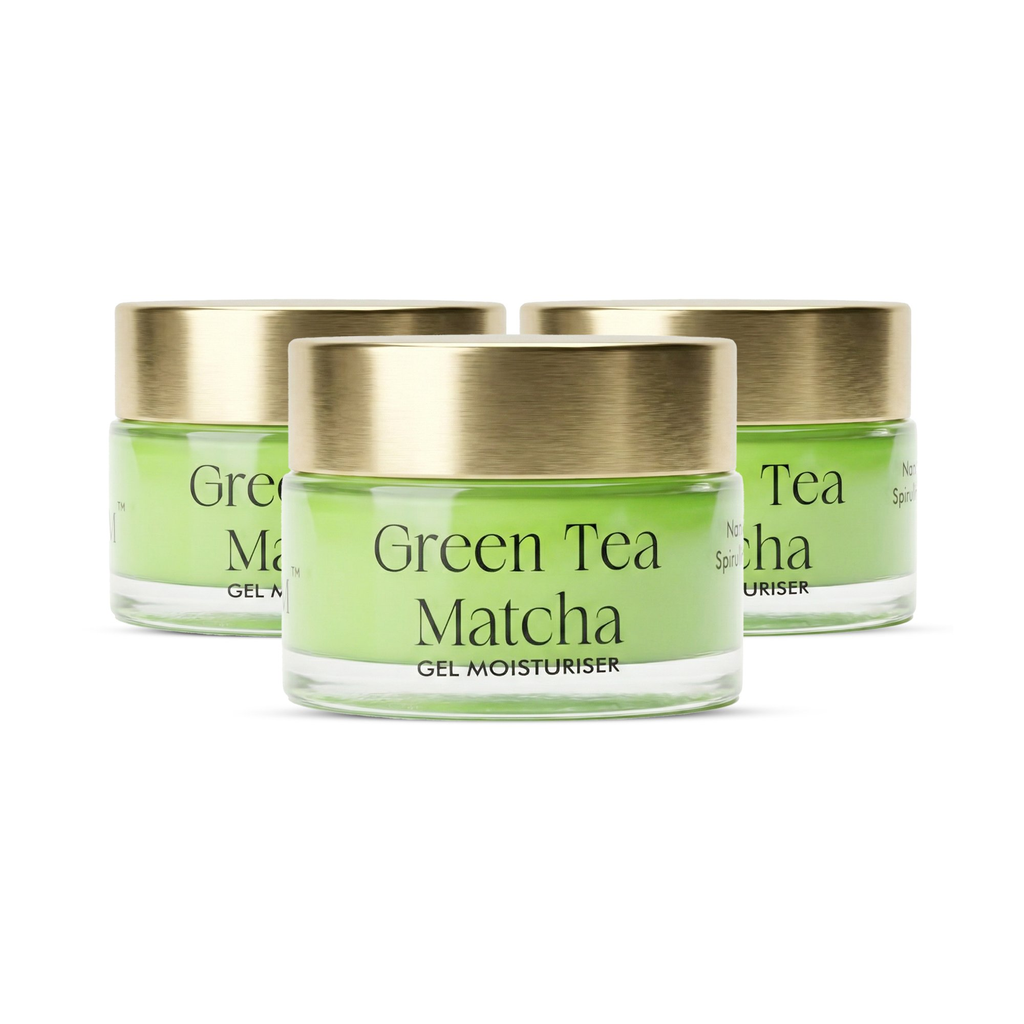 VedicDerm Green Tea Matcha Gel Moisturiser with Squalene and Niacinamide