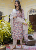 Vegaa Fashion Cream Cotton Kota Checks Salwar Suit