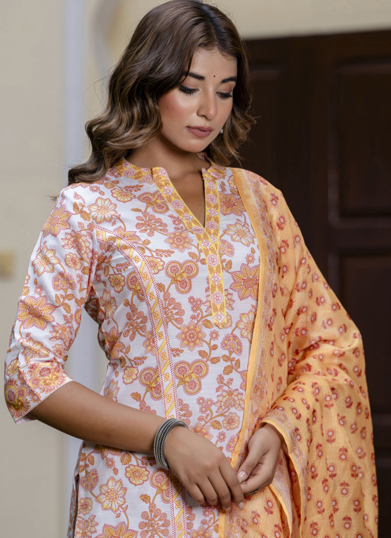 Vegaa Fashion Light-Sky Blue Cotton Kota Checks Salwar Suit
