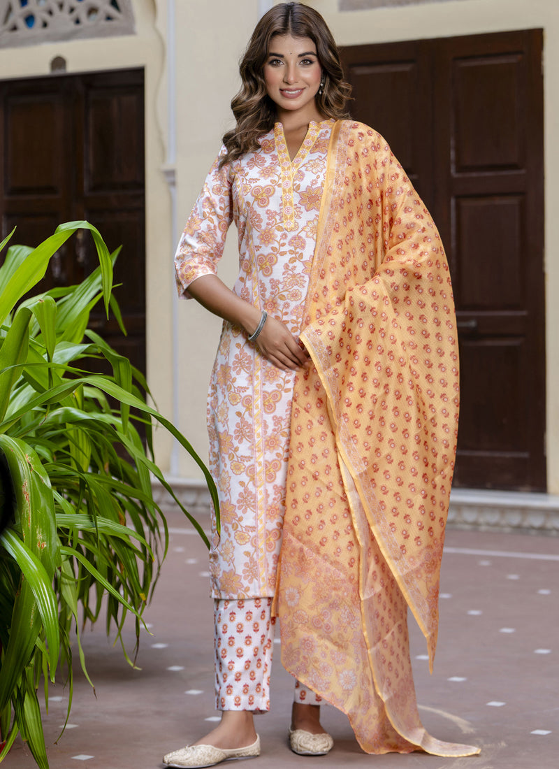 Vegaa Fashion Light-Sky Blue Cotton Kota Checks Salwar Suit