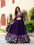 Lehenga Mart Designer Indian Wedding Lehenga Choli-Blue