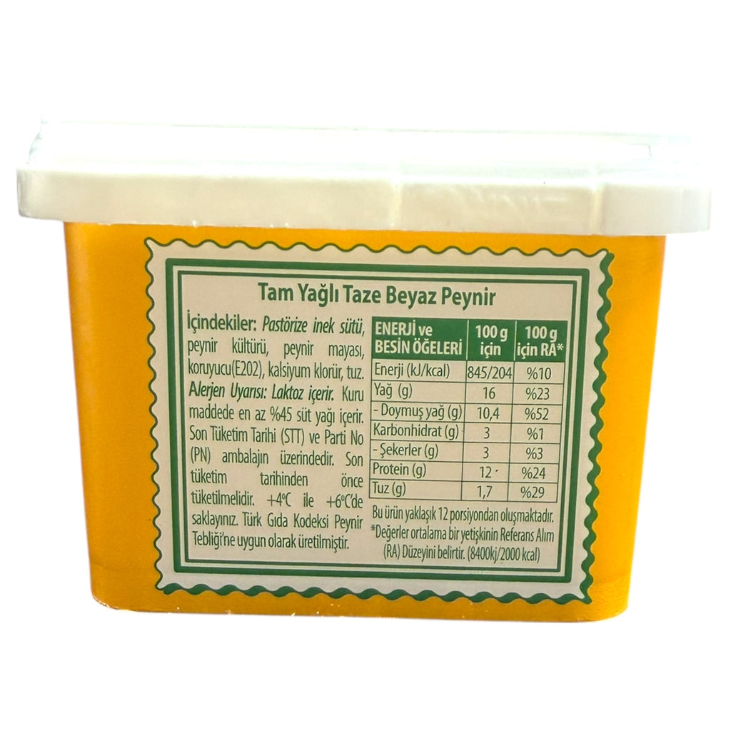 Yorsan Full Fa White Cheese 750g - Creamy, Rich Flavor, Ideal for Cooking and Snacking