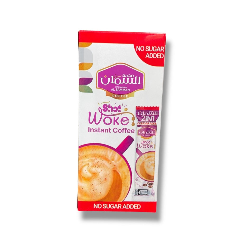 AL SAMMAN Shot Woke Instant Coffee – No Sugar, Bold Flavor