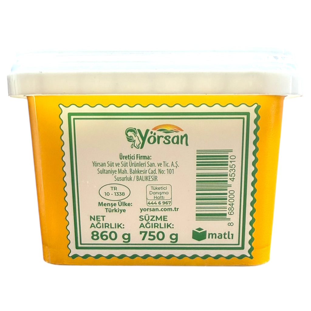 Yorsan Full Fa White Cheese 750g - Creamy, Rich Flavor, Ideal for Cooking and Snacking