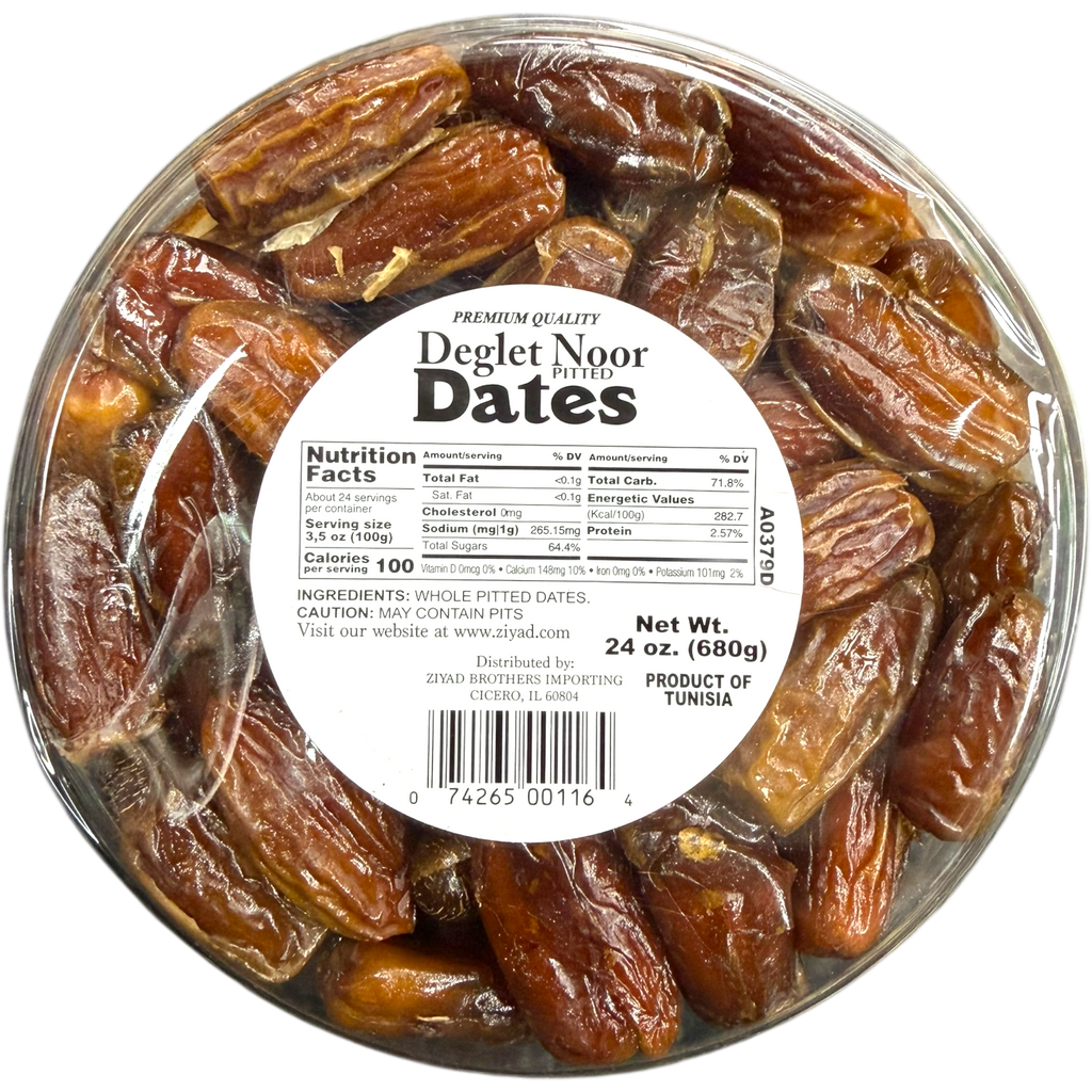 Ziyad Tunisia Deglt Nour Dates - Sweet, Soft, and Nutrient-Rich Natural Delicacy