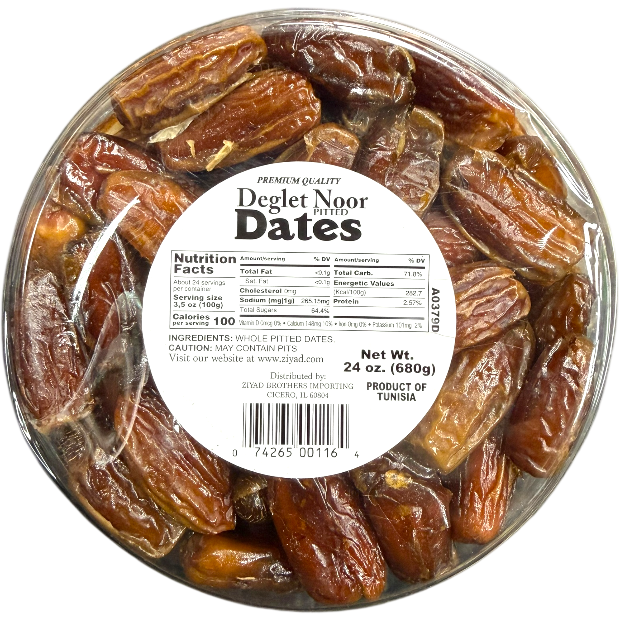 Ziyad Tunisia Deglt Nour Dates - Sweet, Soft, and Nutrient-Rich Natural Delicacy