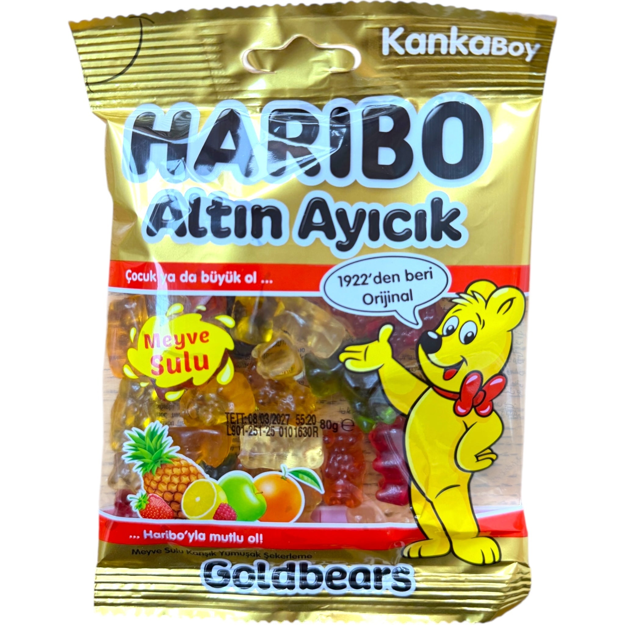 Haribo Goldbears Fruit Gummies Bulk Halal Beef Gelatin