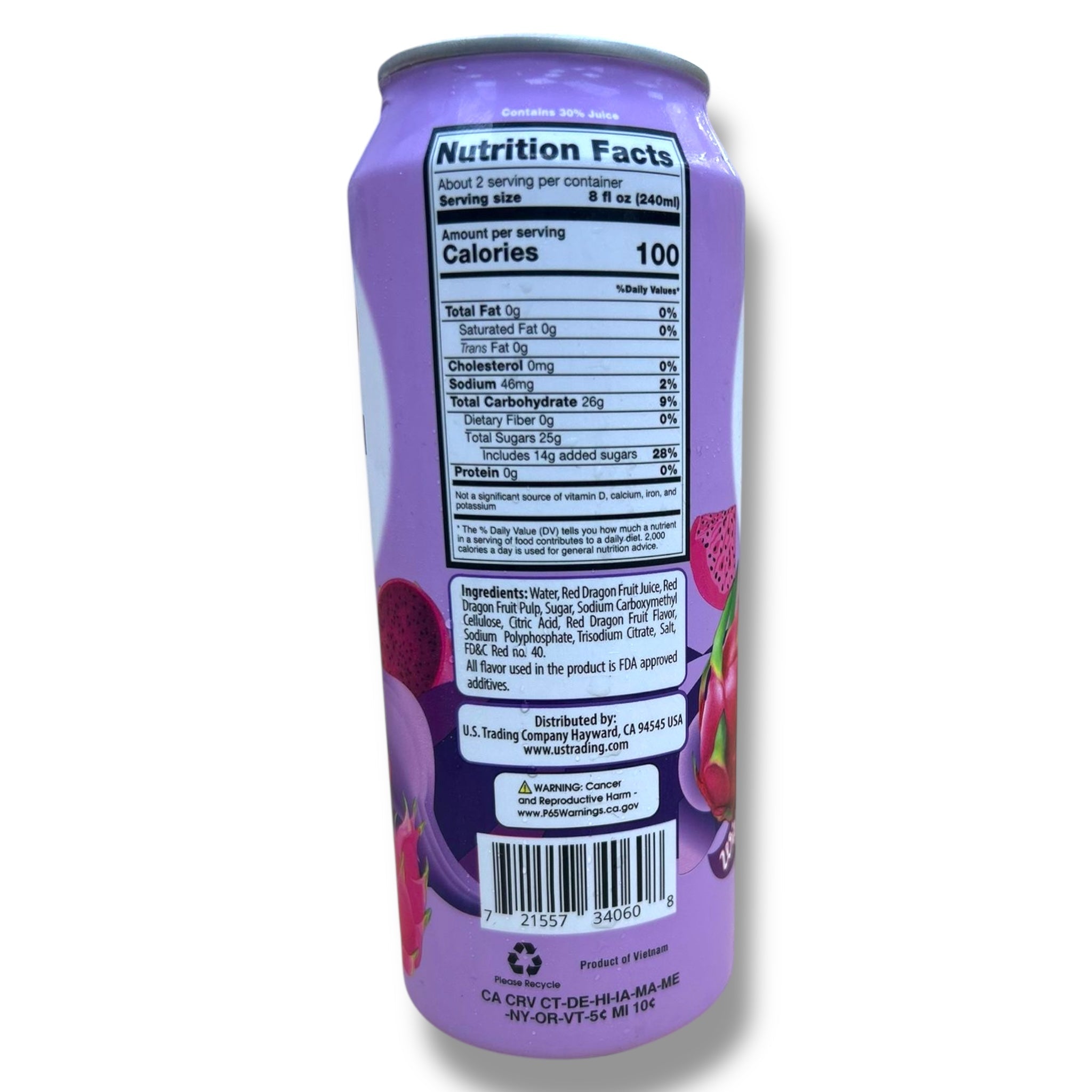 Honey Bee Dragon Fruit Drink With Pulp – 12oz