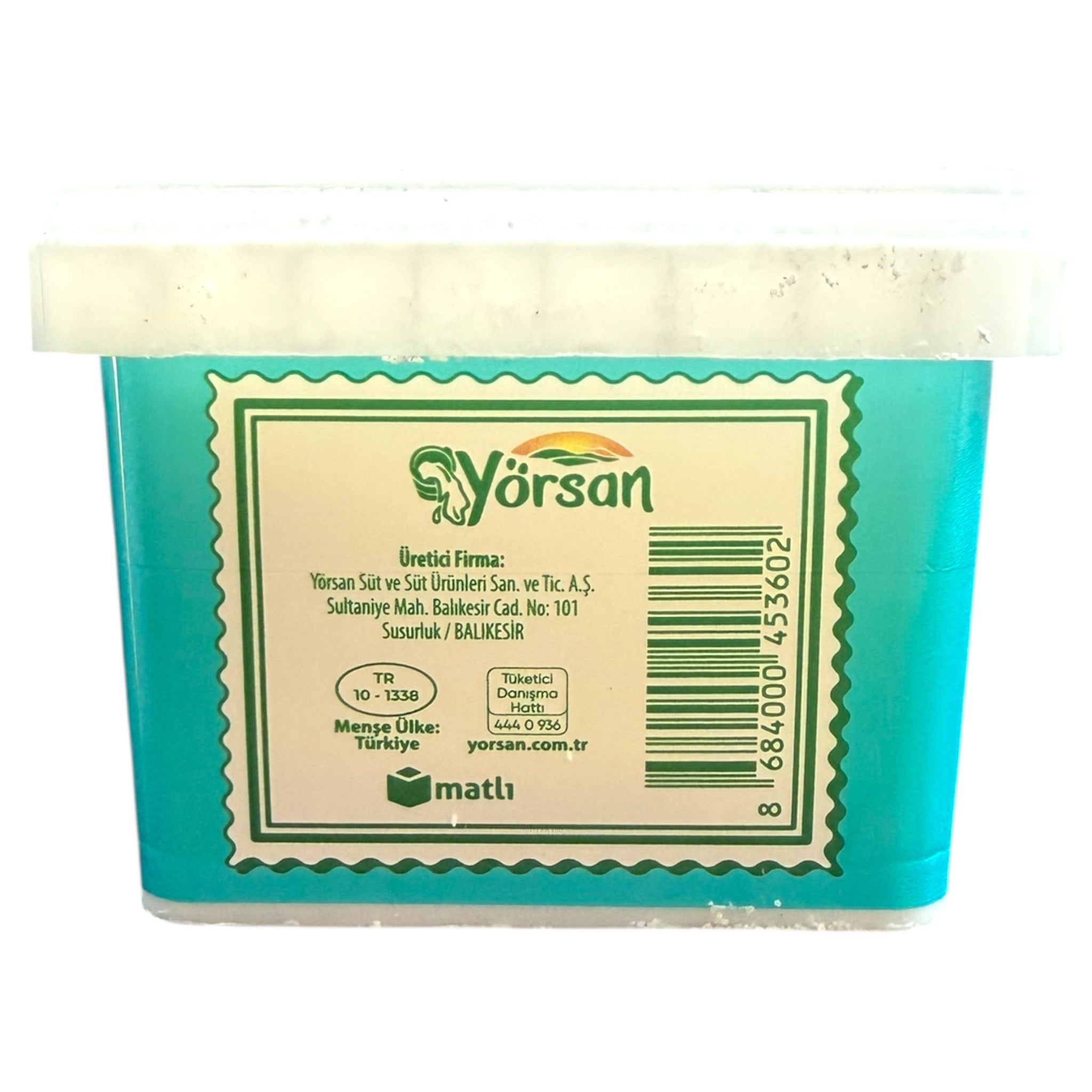 Yorsan Half Fat White Cheese 750g - Creamy, Healthy Snack Option, Perfect for Cooking and Salads