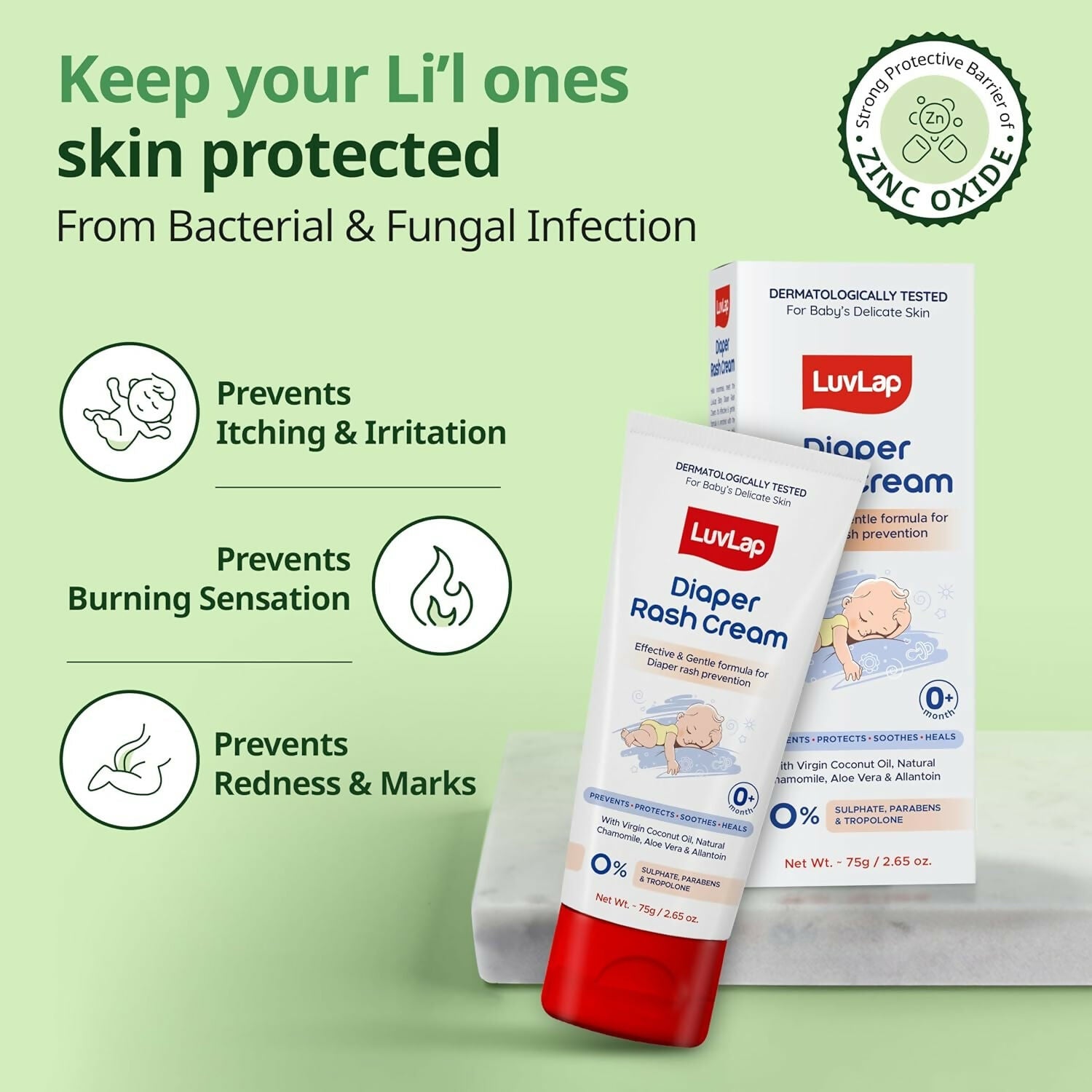 LuvLap Baby Diaper Rash Cream