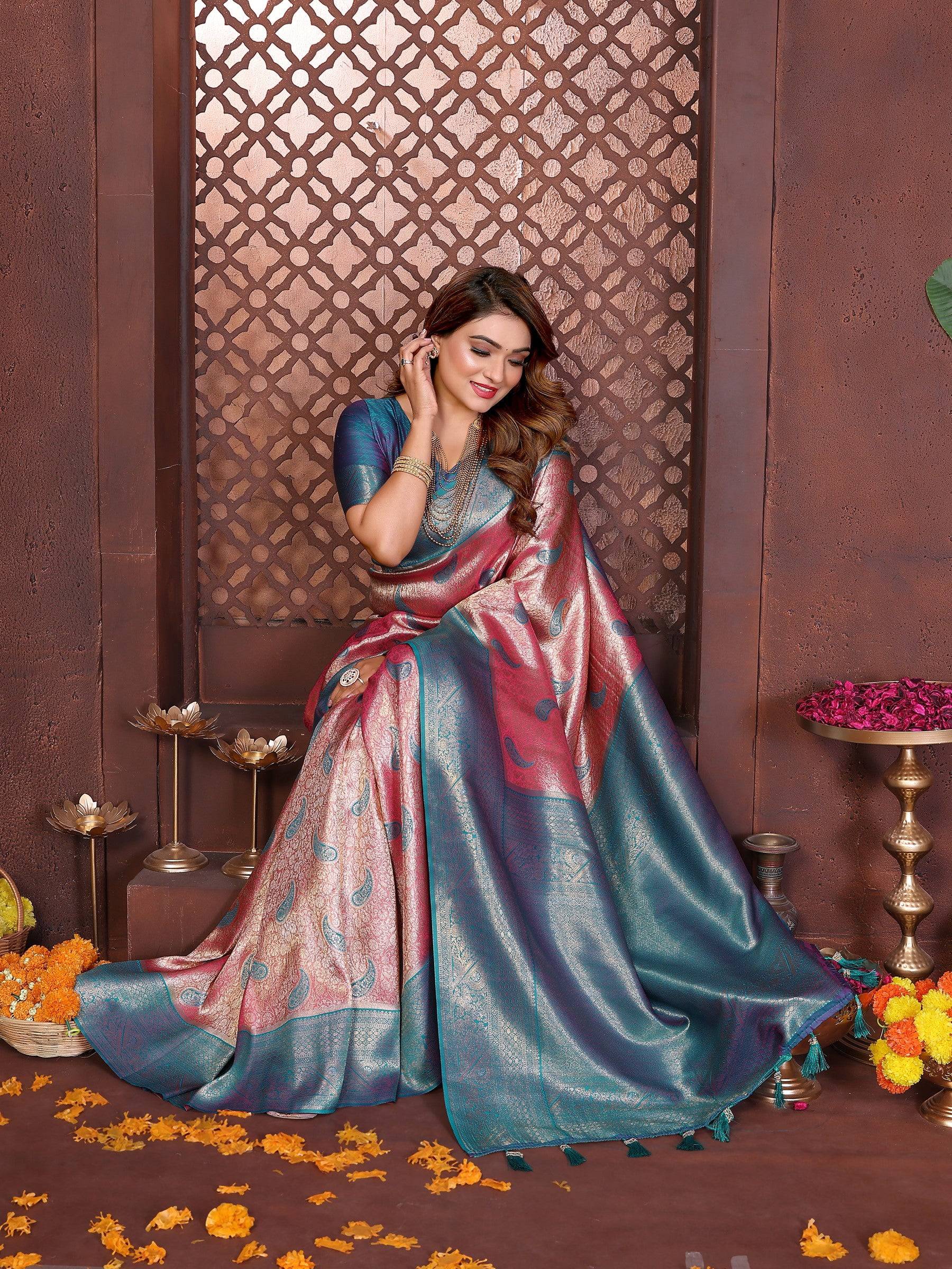 Anaita Banarasi Tissue Silk Saree