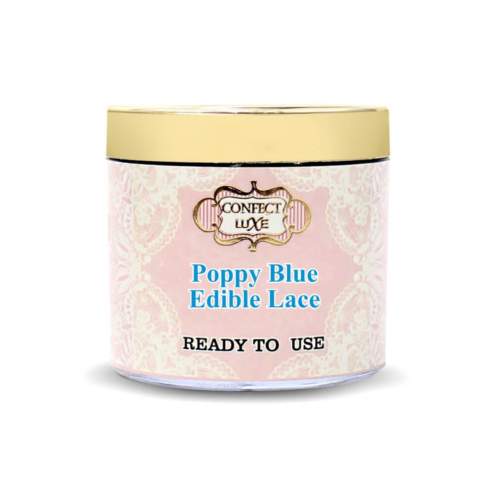 Confect Poppy Blue | Edible Lace