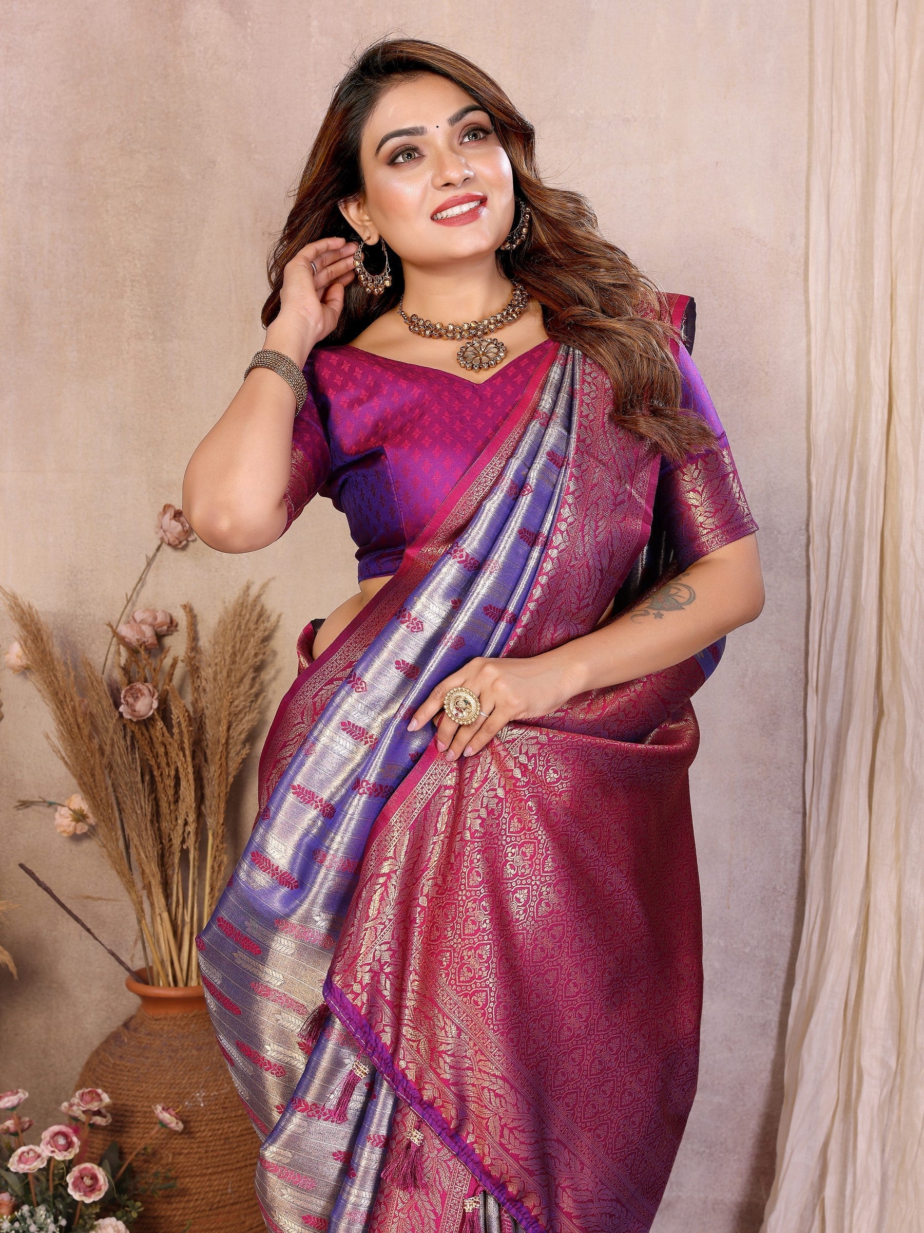 Anaita Banarasi Tissue Silk Saree