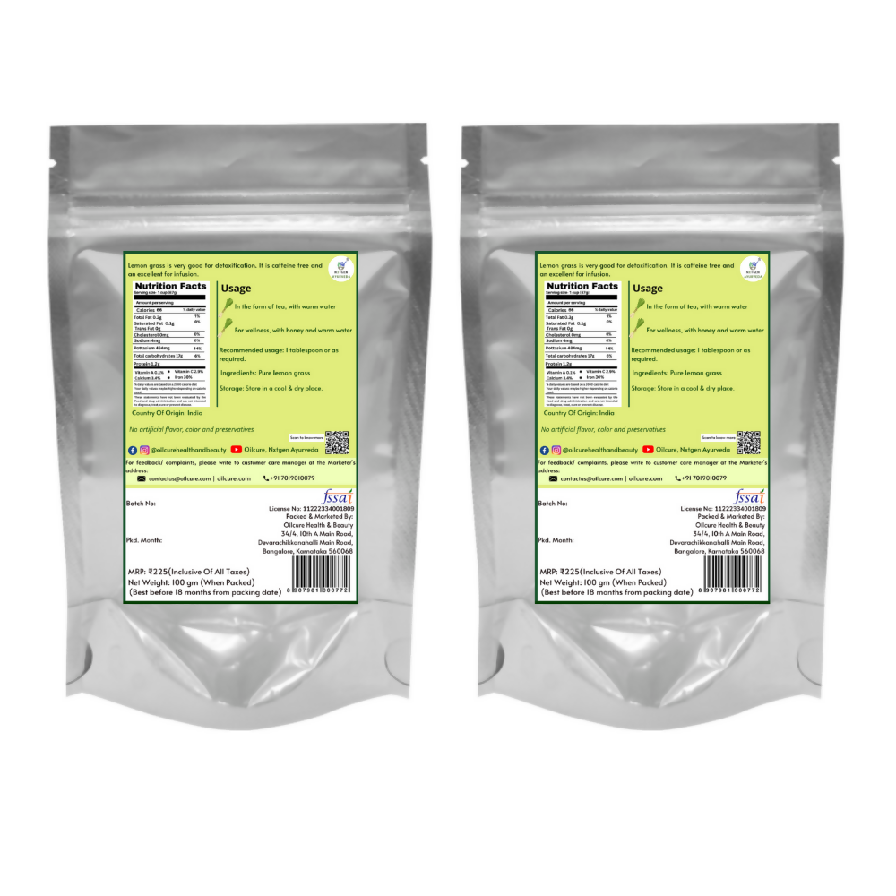 Nxtgen Ayurveda Lemon Grass Pure Infusion