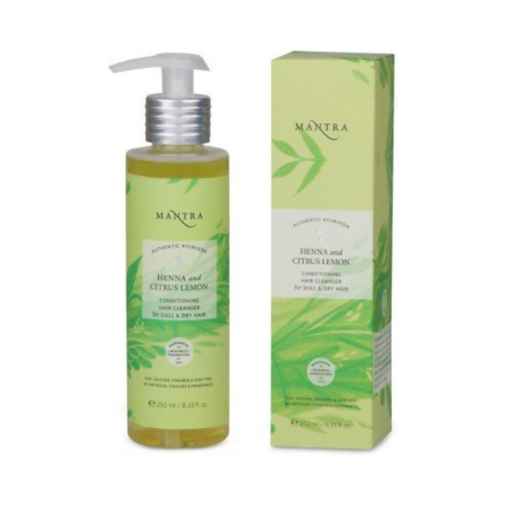 Mantra Herbal Henna and Citrus Lemon Conditioning Hair Cleanser For Dull & Dry Hair