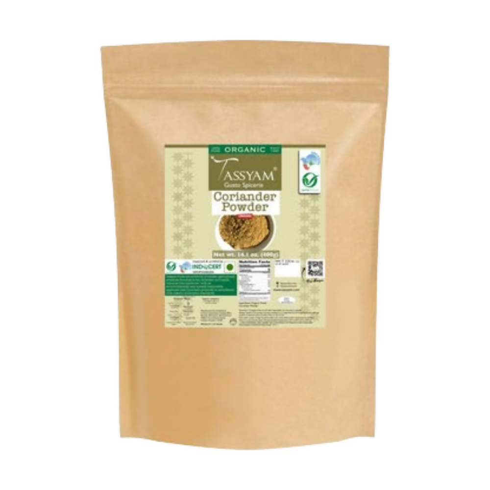Tassyam Organics Certified 100% Organic Coriander Seeds Powder