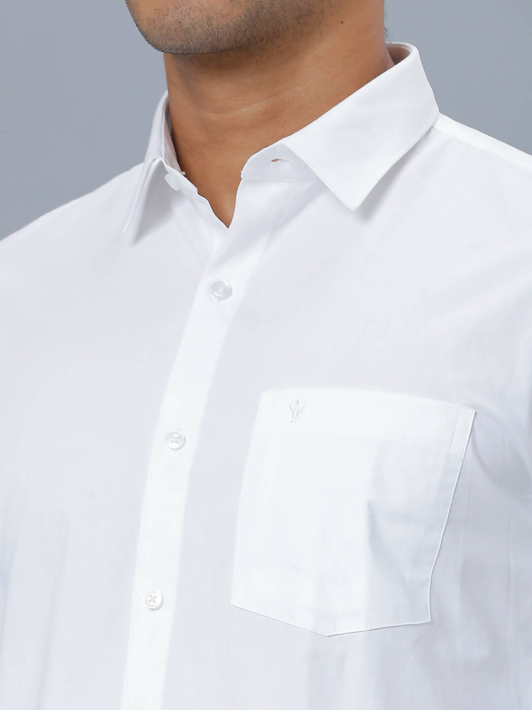 Ramraj Cotton Mens Full Sleeve Formal 100 % Cotton White Shirt