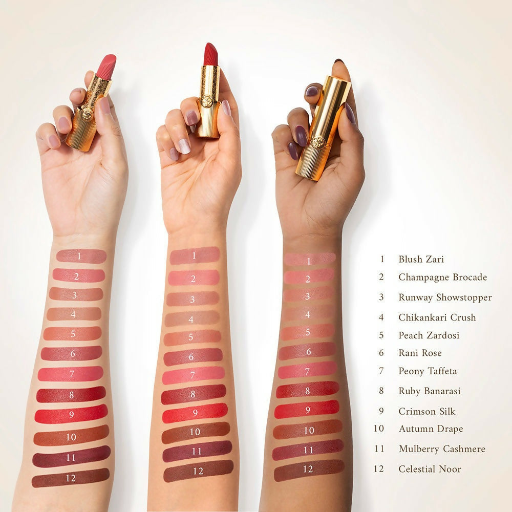 Kay Beauty x Falguni Shane Peacock Luxe Matte Lipstick - Ruby Banarasi