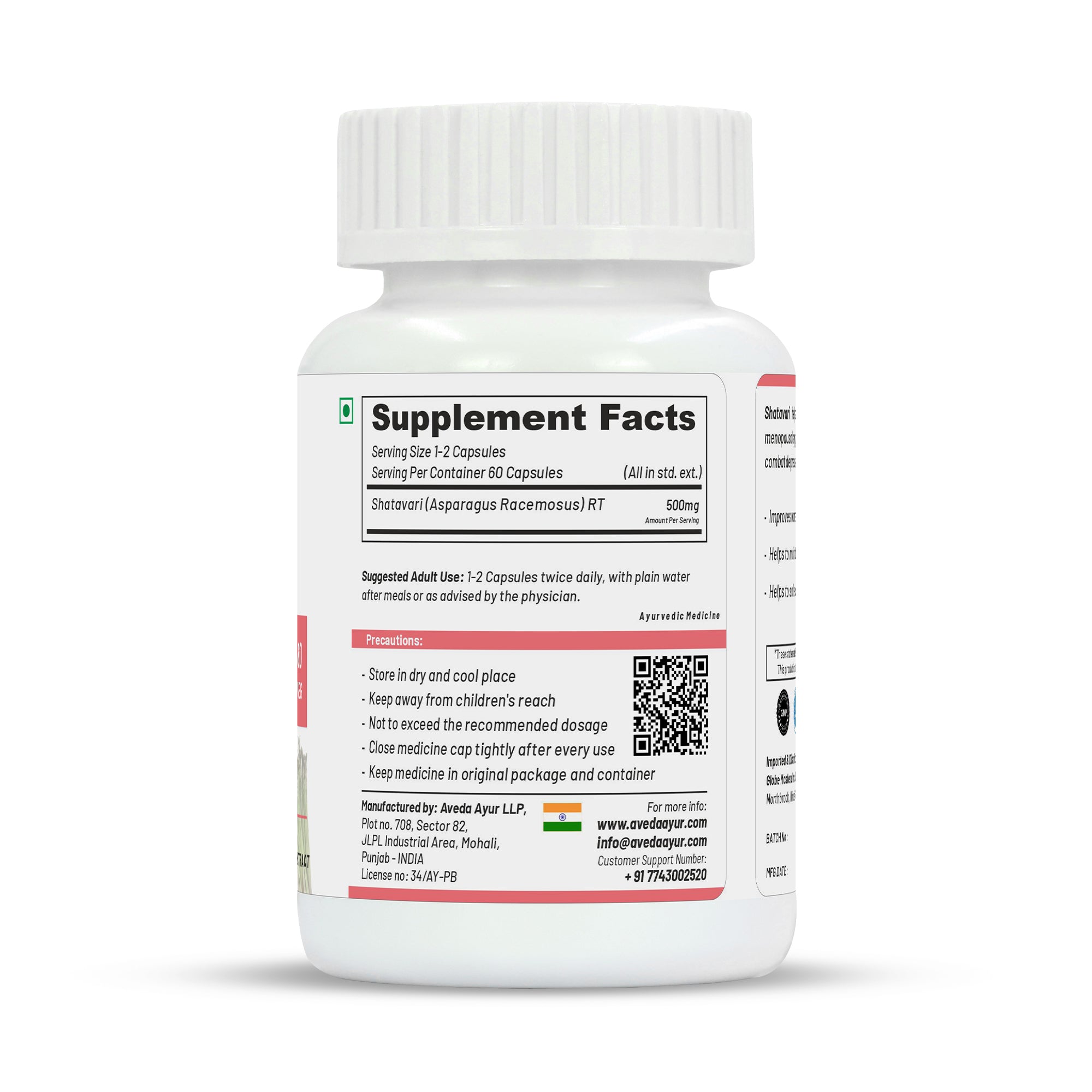 Life Aveda Premium Shatavari Capsules