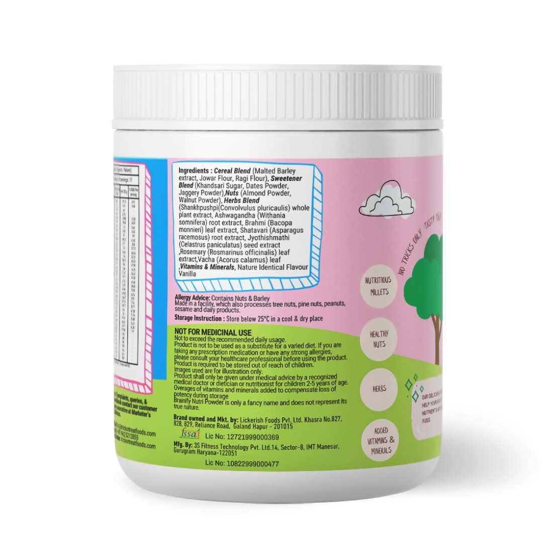 Better Herbs Brainify Vanilla Nutrition Drink Powder (2-16 Years)