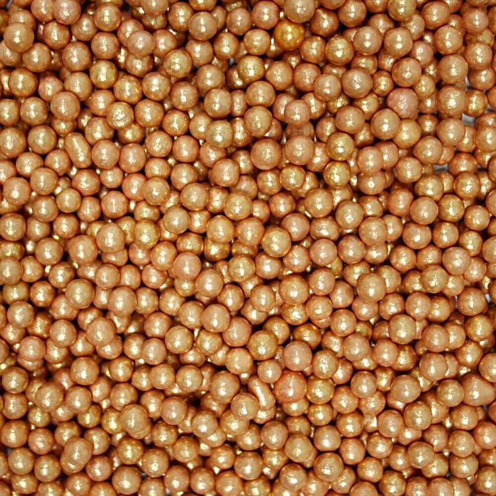 Confect Rose Gold Disco Balls Sprinkles 4 MM