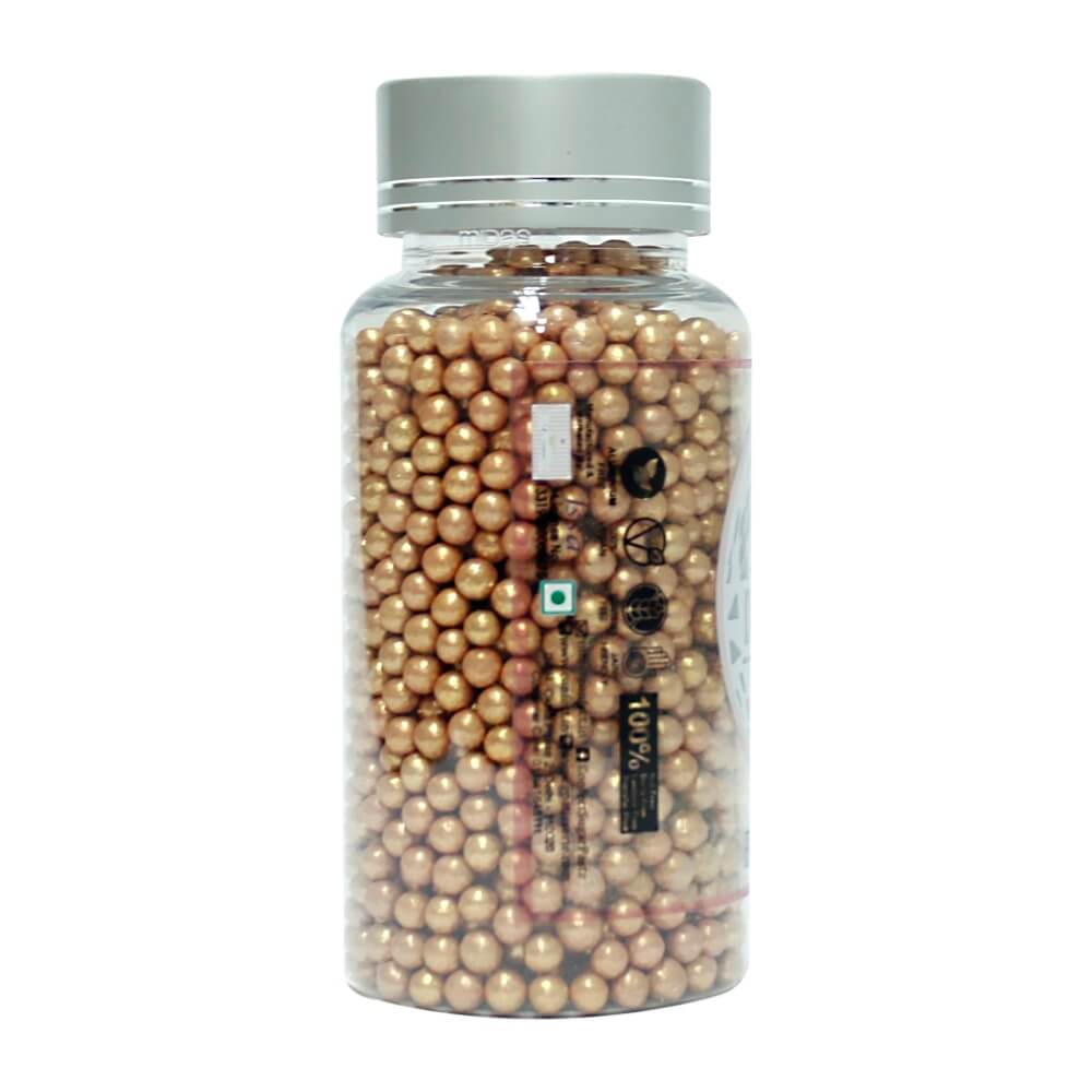Confect Rose Gold Disco Balls Sprinkles 4 MM
